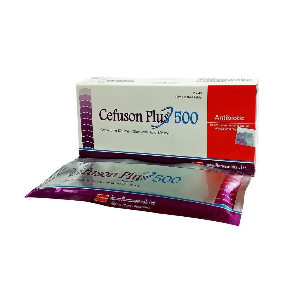 Pack Image of Cefuson Plus 500 mg Tablet