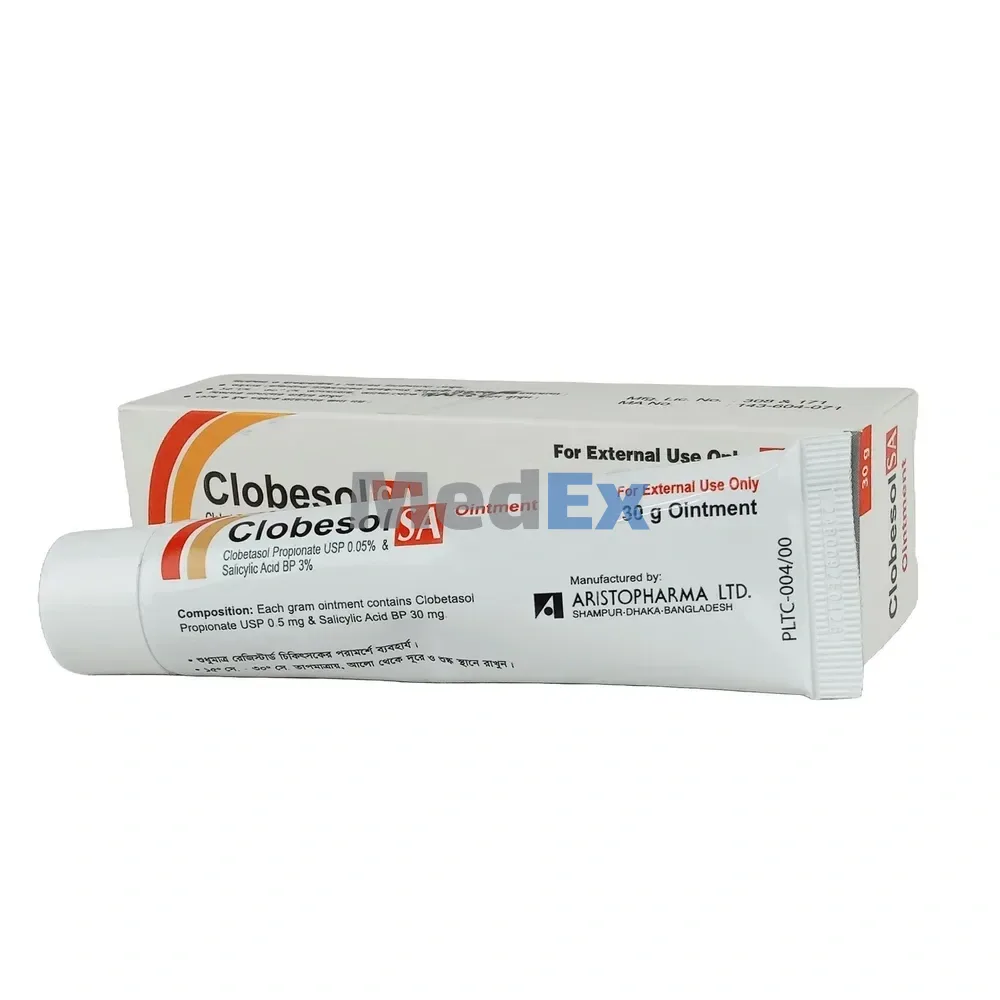 Pack Image of Pack Image: Clobesol SA 0.05%+3% Ointment (30 gm tube)