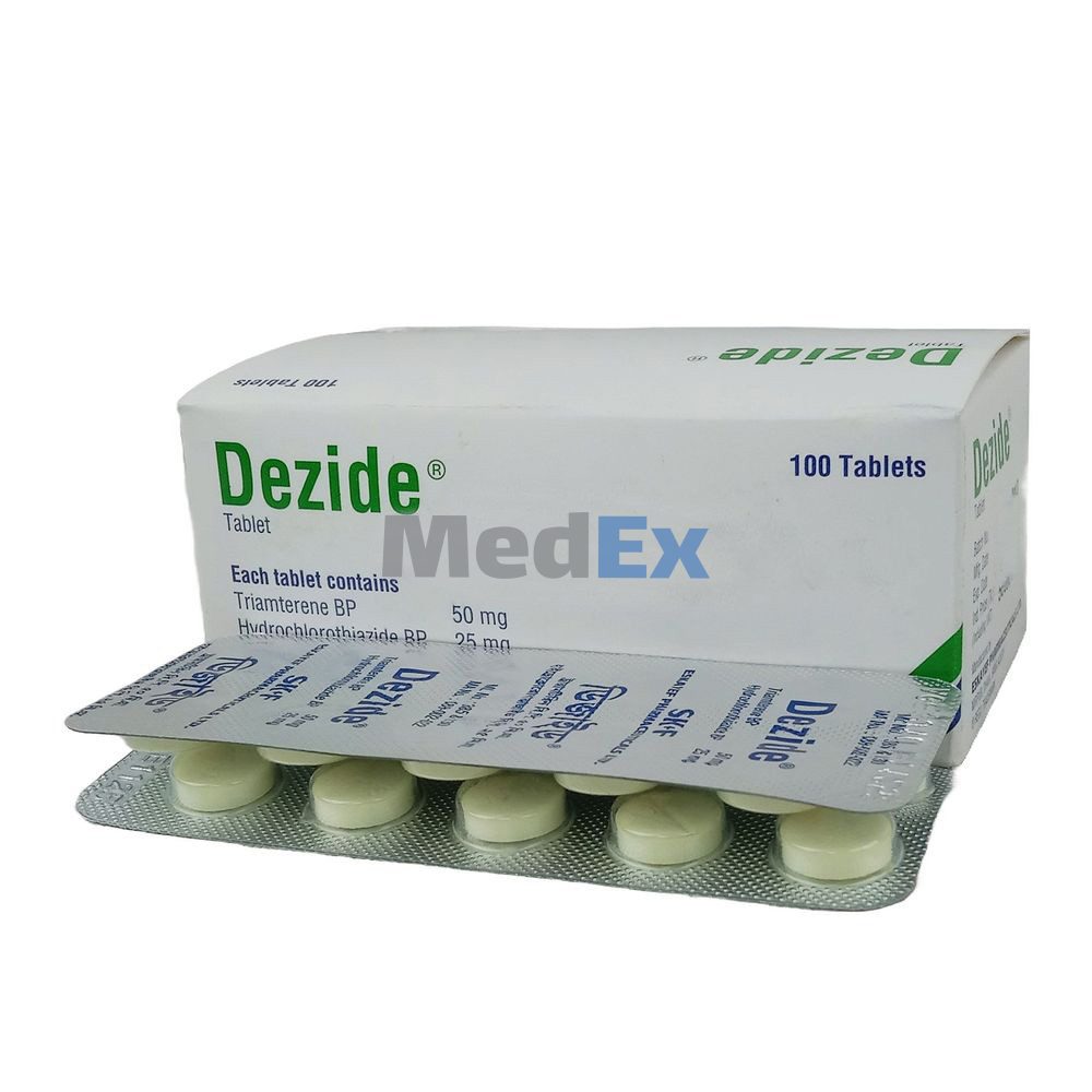 Pack Image of Pack Image: Dezide 50 mg+25 mg Tablet (10 x 10)