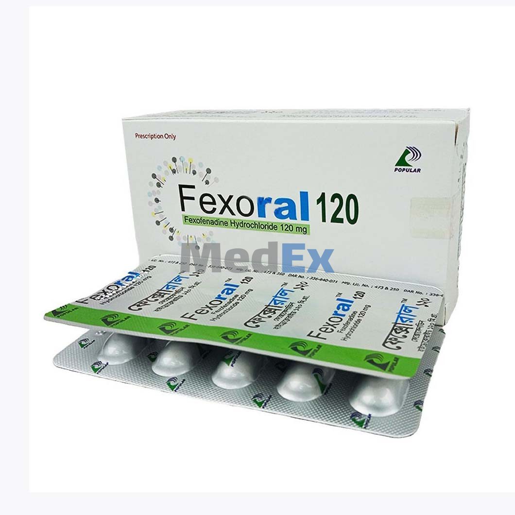 Pack Image of Fexoral 120 mg Tablet