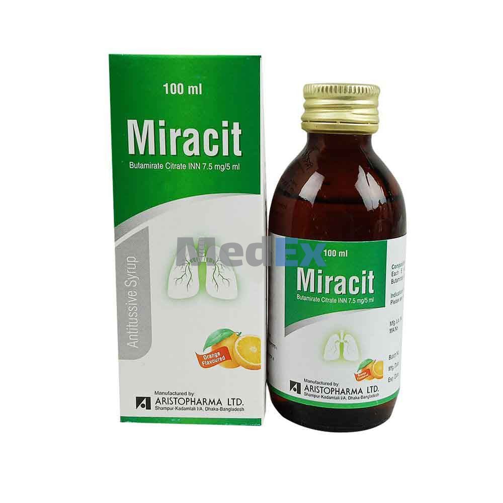 Manazith মিরাসিট ৭.৫ মি.গ্রা./৫ মি.লি. সিরাপ | Miracit | 7.5 mg/5 ml | Syrup ...