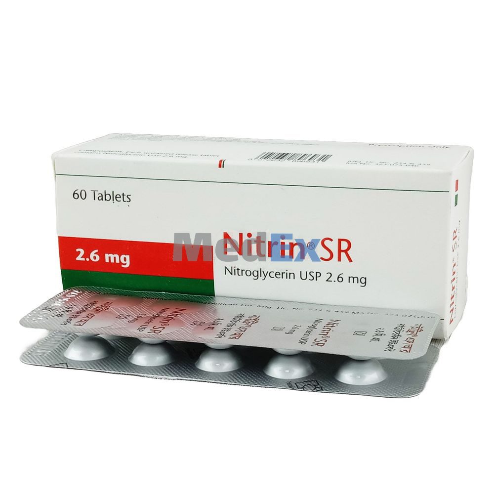 Nitrin SR | 2.6 mg | Tablet | নাইট্রিন এসআর ২.৬ মি.গ্রা. ট্যাবলেট ...