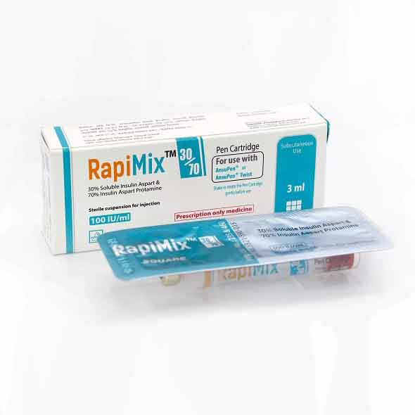 Pack Image of Pack Image: RapiMix 30% 70% Injection (3 ml Pen Cartridge)