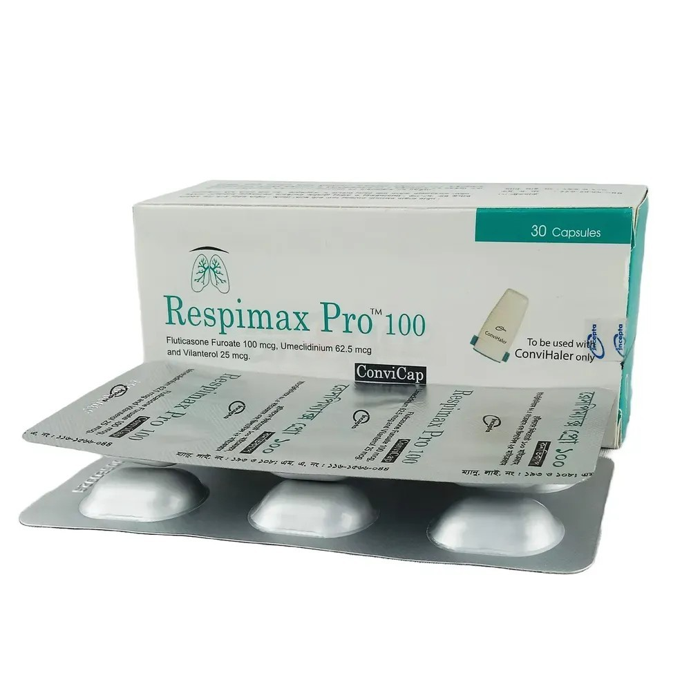 Respimax Pro 25mcg+100mcg+62.5mcg Convicap | Price