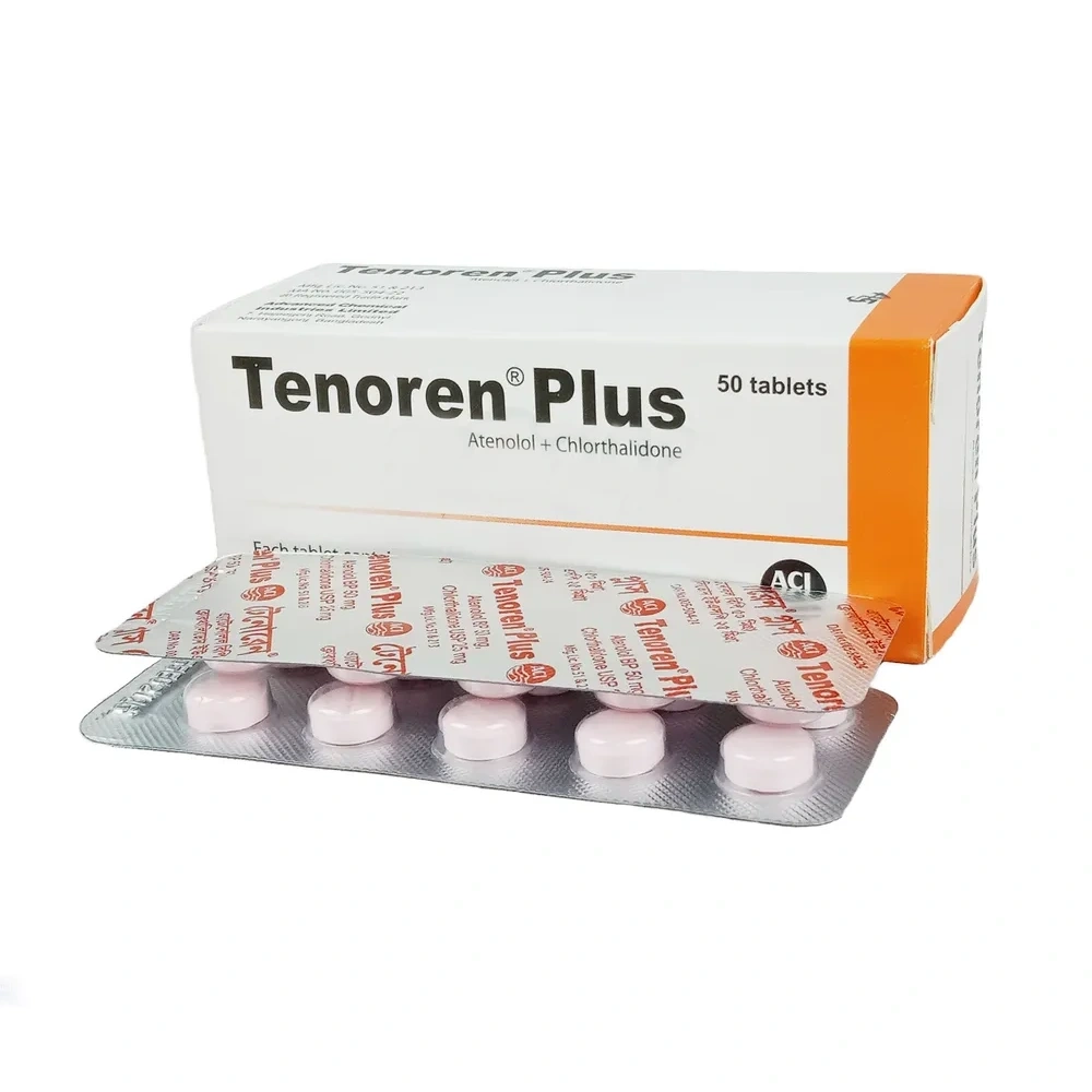 Pack Image of Pack Image: Tenoren Plus 50 mg+25 mg Tablet (5 x 10)