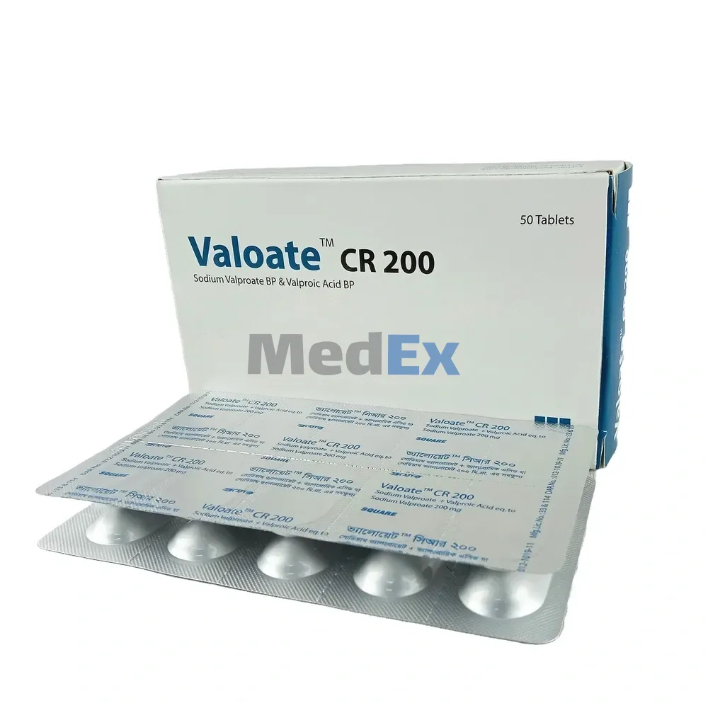 Pack Image of Valoate CR 200 mg Tablet