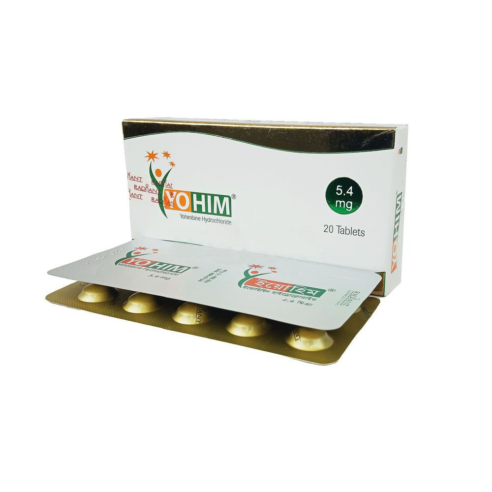 Pack Image of Pack Image: Yohim 5.4 mg Tablet (2 x 10)