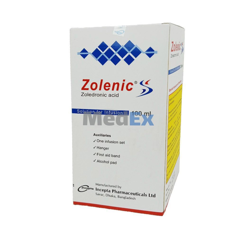 Zolenic | 5 mg/100 ml | Injection | জোলিনিক ৫ মি.গ্রা./১০০ মি.লি ...