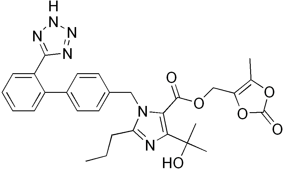 Chemical Structure of Olmesartan Medoxomil